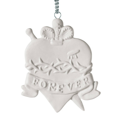 Memorabilia Porcelain Heart Charm - Name My Jewellery
