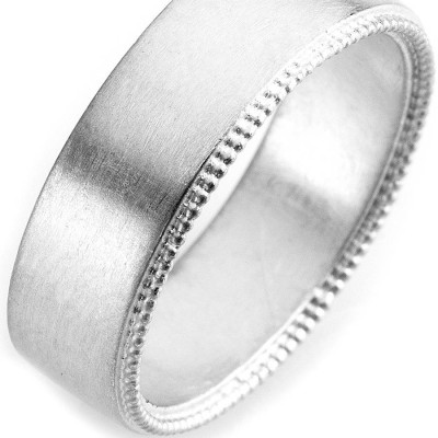 Mens Decorated Wedding Ring In 18ct Gold - Name My Jewellery
