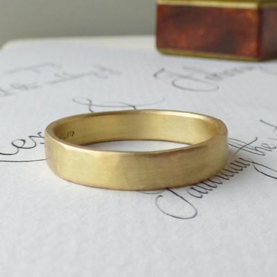 Loki Mens Fairtrade 18ct Gold Wedding Ring - Name My Jewellery