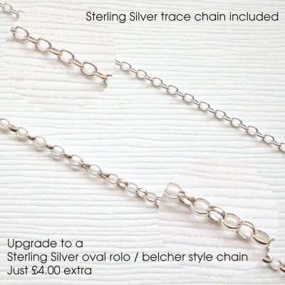 Mens Classic Sterling Silver Monogram Necklace - Name My Jewellery