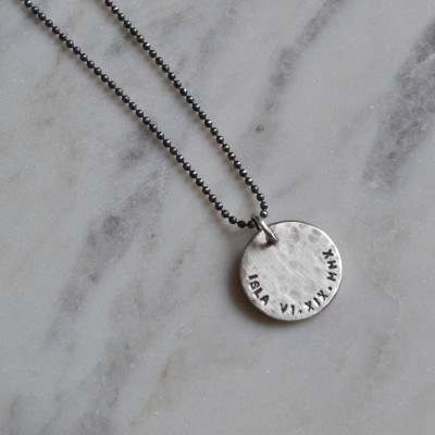 Mens Personalised Silver Pendant - Name My Jewellery