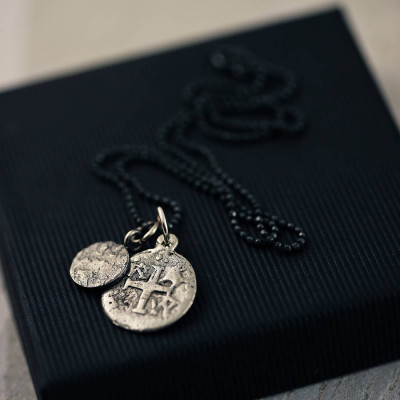 Mens Pieces Of Eight Pirate Necklace - Name My Jewellery