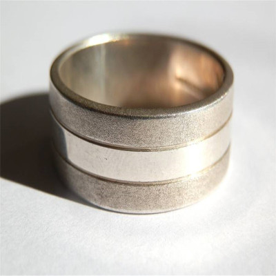Mens Silver Band Ring - Name My Jewellery