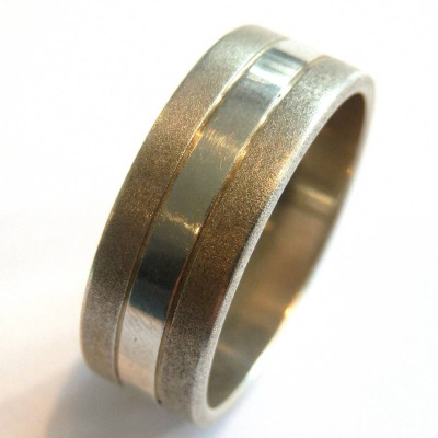 Mens Silver Band Ring - Name My Jewellery