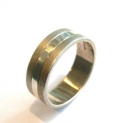 Mens Silver Band Ring - Name My Jewellery