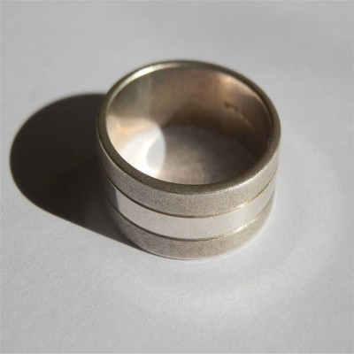 Mens Silver Band Ring - Name My Jewellery