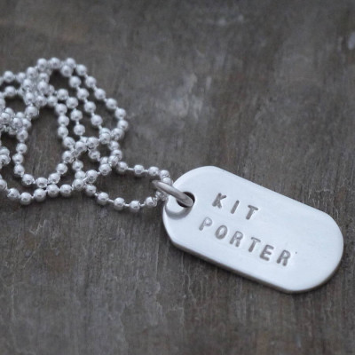 Mini Silver Identity Dog Tags - Name My Jewellery