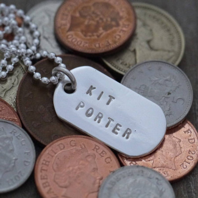 Mini Silver Identity Dog Tags - Name My Jewellery