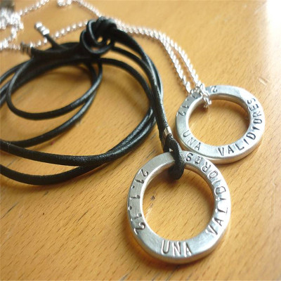 Two Personalised Wedding Necklaces - Name My Jewellery