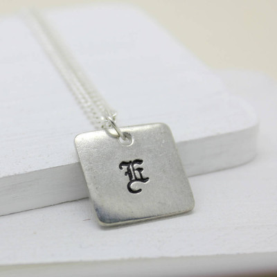 Personalised Old English Style Font Necklace - Name My Jewellery