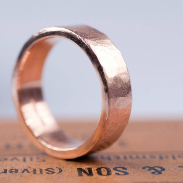 Organic 18ct Gold Mens Ring - Name My Jewellery
