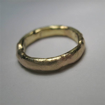 18ct Gold Organic Ring - Name My Jewellery