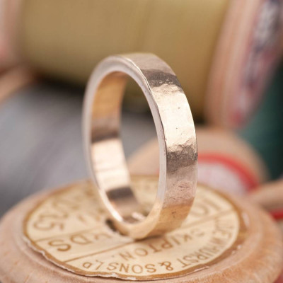 Organic Textured 18ct Gold Ring - Name My Jewellery