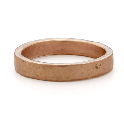 Organic Textured 18ct Gold Ring - Name My Jewellery