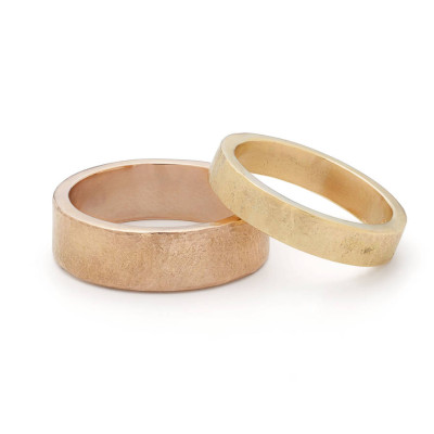 Organic Wide 18ct Gold Ring - Name My Jewellery