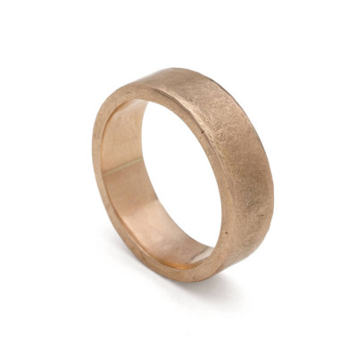 Organic Wide 18ct Gold Ring - Name My Jewellery