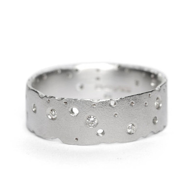 Patterned Silver Band - Name My Jewellery