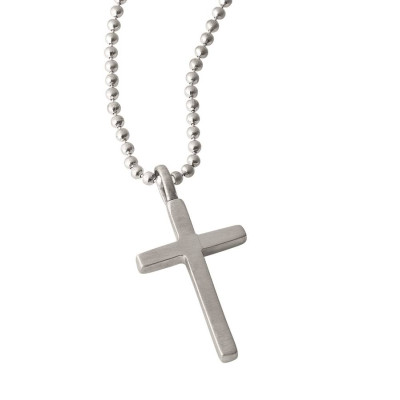 Personalised Love And Protect Cross Mens Chain - Name My Jewellery