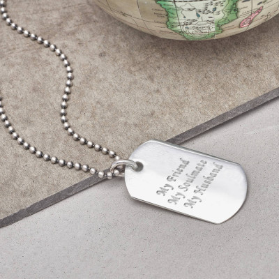 Personalised Location Coordinates Silver Necklace - Name My Jewellery