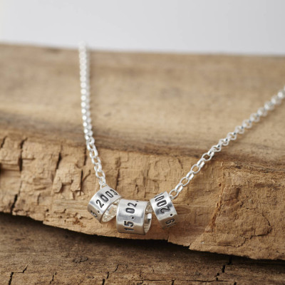 Personalised Mens Silver Storyteller Necklace - Name My Jewellery