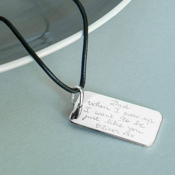 Mens Personalised Dog Tag Necklace - Name My Jewellery