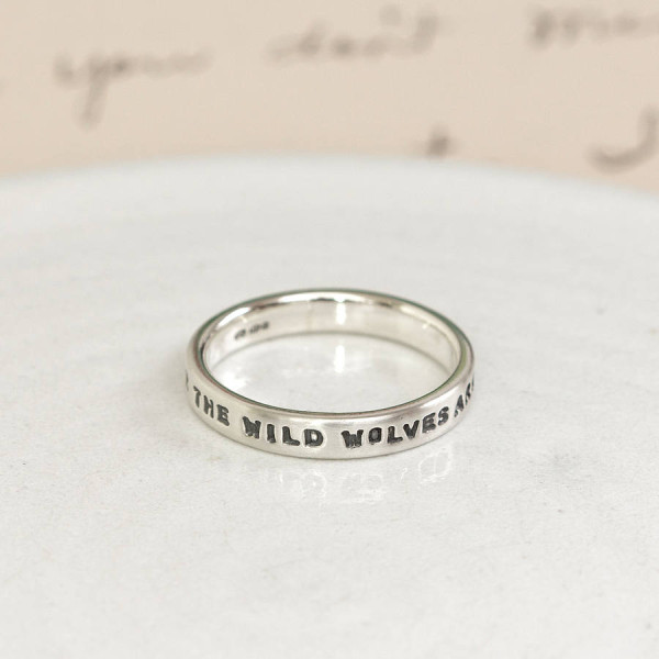 Personalised Silver Message Ring - Name My Jewellery