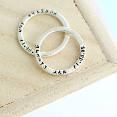 Personalised Message Ring - Name My Jewellery
