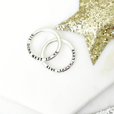 Personalised Message Ring - Name My Jewellery