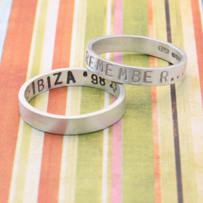 Personalised Remember… Your Story Ring - Name My Jewellery