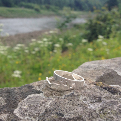 Personalised River Ring - Name My Jewellery