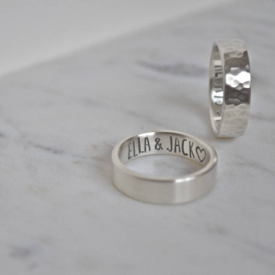 Silver Secret Message Ring - Name My Jewellery