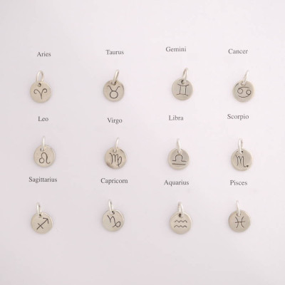 Personalised Silver Zodiac Necklace - Name My Jewellery