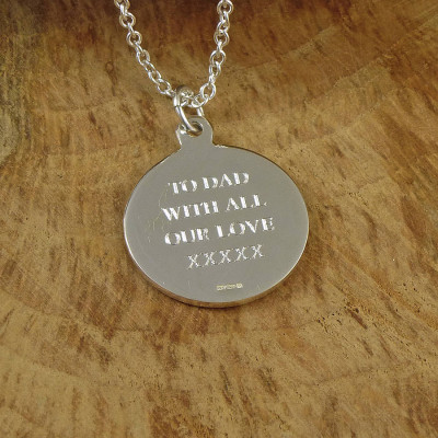 St Christopher Sterling Silver Necklace - Name My Jewellery