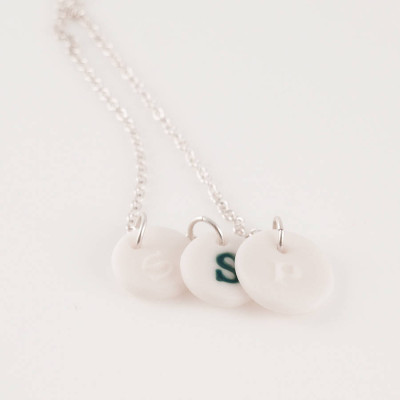 Personalised Porcelain Initial Charm - Name My Jewellery