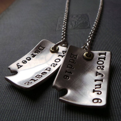 Piece Of My Heart Dog Tags - Name My Jewellery