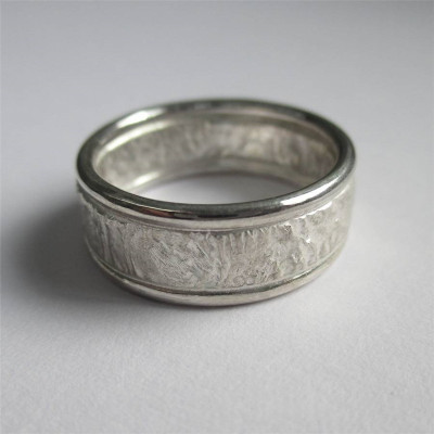 Rocky Outcrop Ring With Polished Edges - Name My Jewellery