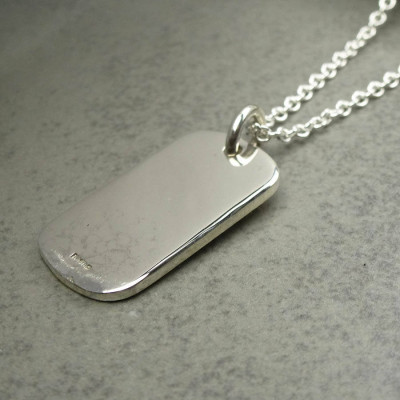 Silver Medical ID Tag - Name My Jewellery