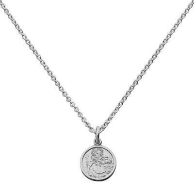 St Christopher Pendant Small Round - Name My Jewellery