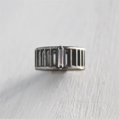 Sterling Silver Inclusions Ring - Name My Jewellery