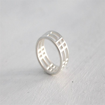 Sterling Silver Inclusions Two Ring - Name My Jewellery