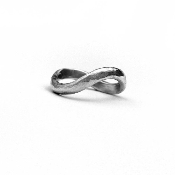 Sterling Silver Infinity Wedding Ring - Name My Jewellery