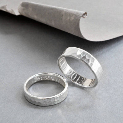 Sterling Silver Secret Message Ring - Name My Jewellery