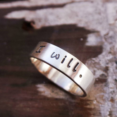 Silver Personalised Ring - Name My Jewellery