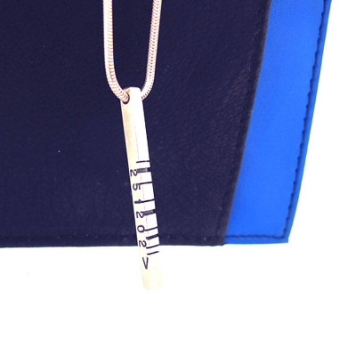 Thin Silver Barcode Pendant - Name My Jewellery
