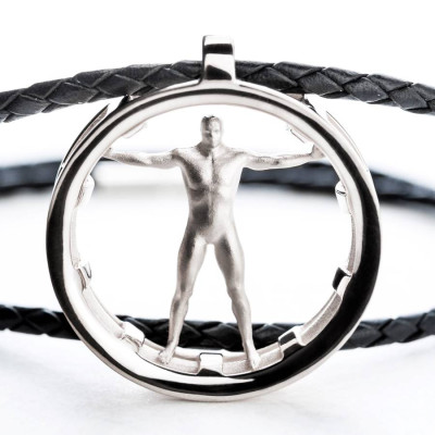 Vitruvian Man Pendant - Name My Jewellery