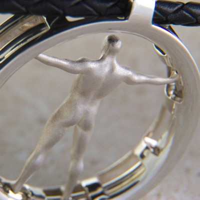 Vitruvian Man Pendant - Name My Jewellery