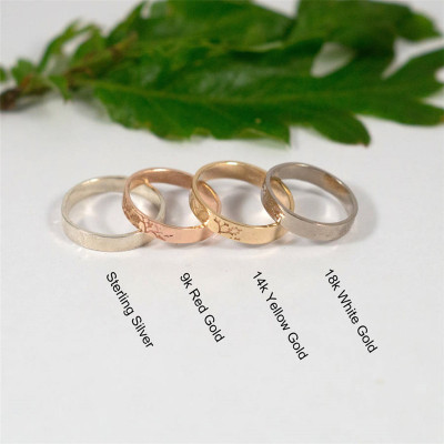Wedding Bands In Sterling Silver - Name My Jewellery